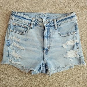 Ultra stretch jean shorts